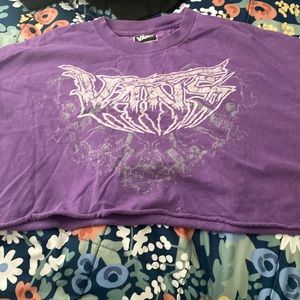 vintage purple vans tshirt cropped